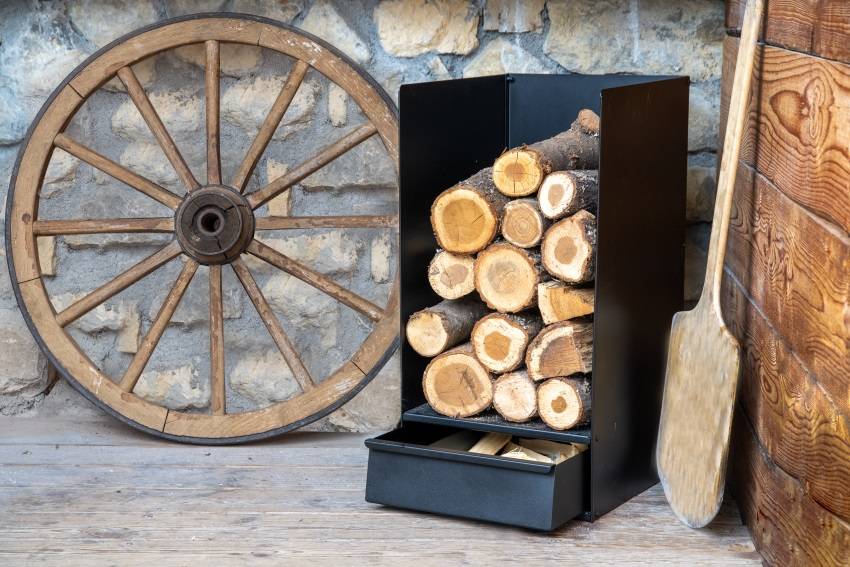 Commandez en ligne votre rangement à bois 100% Français disponible à Annecy  - LBG Metal et Bois - LBG METAL ET BOIS